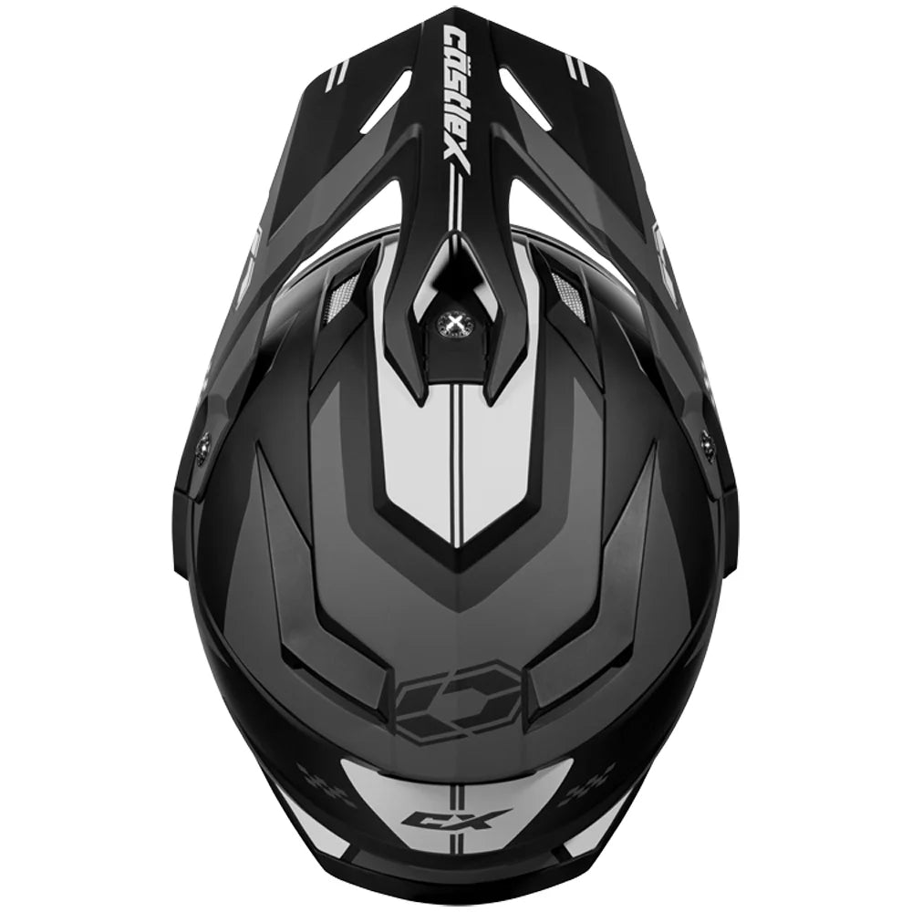 Castle X, 36-28152, Adult Dual Sport Snowmobile Helmet - Heated Shield - CX200 - WRATH - Matte Flo Orange, Small