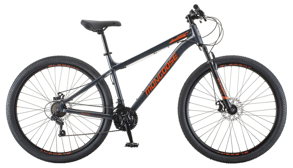 Mongoose 29" Durham Mountain Bike, 21 Speeds, Gray