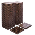 76-Pack 11.42"x11.42" Plastic Interlocking Deck Tiles - 68.80 Sq.Ft Outdoor Plastic Flooring Super Durable & Waterproof All-Weather Indoor/Outdoor Use Eco-Friendly Non-Toxic Material