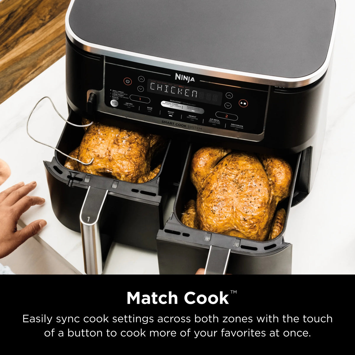 Ninja Foodi 6-in-1 Smart 10-qt. 2-Basket Air Fryer