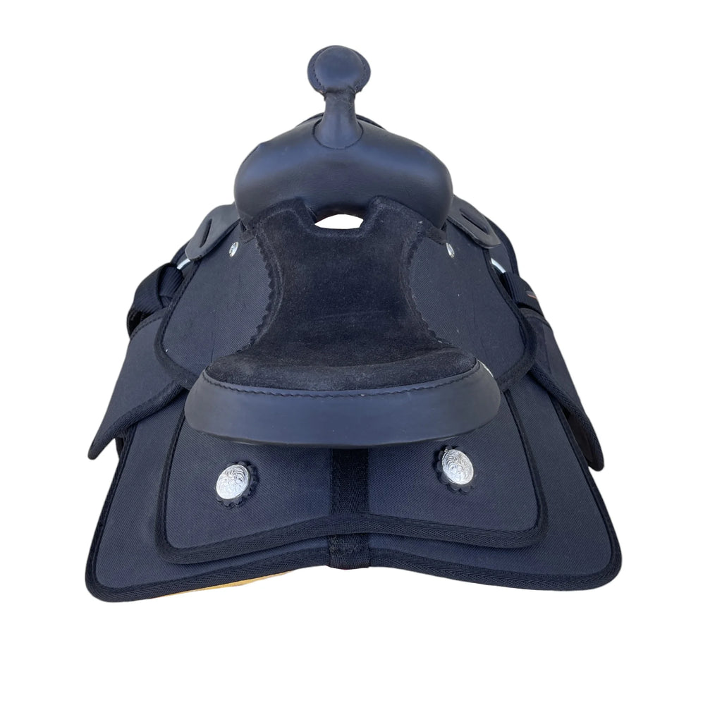 New Generation Kids/Miniature Western Synthetic Horse Saddle – 8" – Available in Black, Light Brown, Purple, and Pink