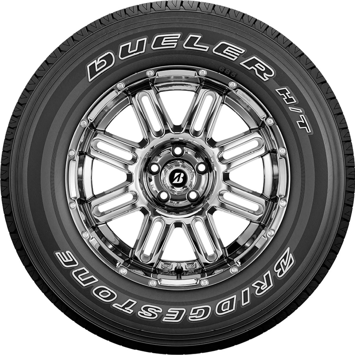 Bridgestone Dueler H/T 685 All Season LT245/70R17 119/116R E Light Truck Tire Fits: 2015 Ford F-150 Lariat, 2004-10 Dodge Ram 2500 ST
