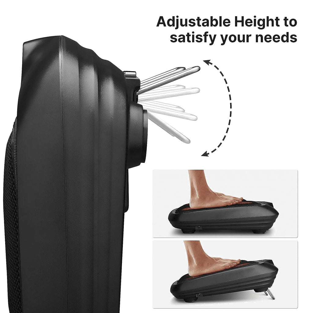 RENPHO Foot Massager with Heat, Shiatsu Heated Electric Foot Massager, Deep Kneading Feet & Back Massager for Muscle Pain Relief, Plantar Fasciitis, Home and Office Use Fit Size Feet up to 14