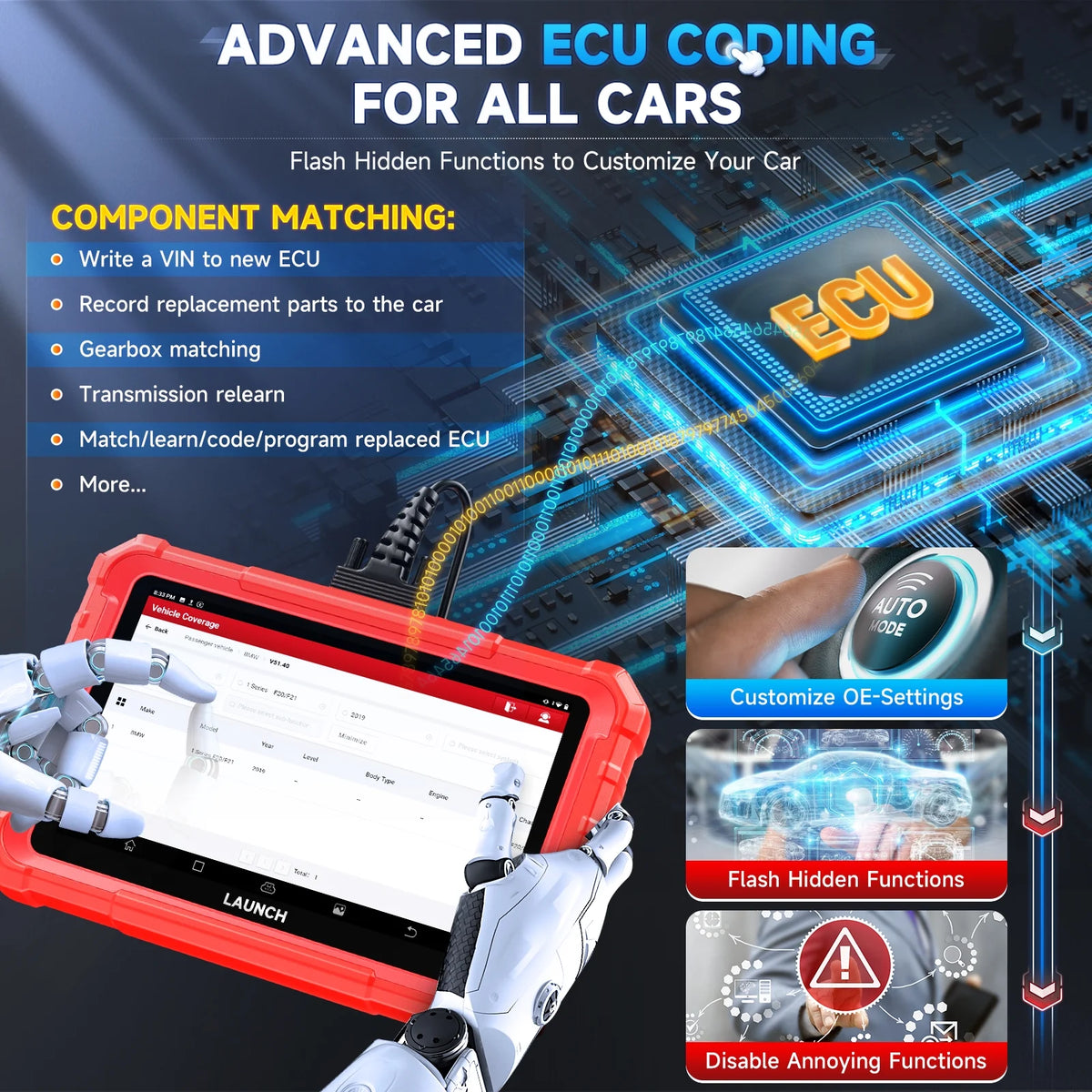 LAUNCH X-431 Pro Star Bidirectional Scan Tool, 37+ Resets, All System Diagnostic Scanner All in One OBD2 Scanner with CANFD, DOIP, FCA Autoauth Diagnosis Scan Tool 2 Year Update