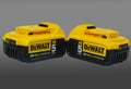 DeWalt DCB205-2 20V MAX Lithium-Ion 5.0 Ah Battery Pack with Gauge (2 Pack)