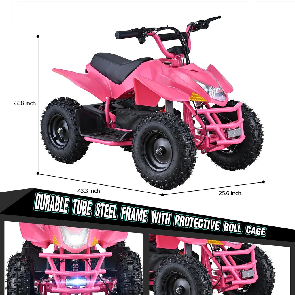 Aoemoe 500W Ride-On Racer 15mph Speed, 36V Battery, 45 60 Min Play, Blue