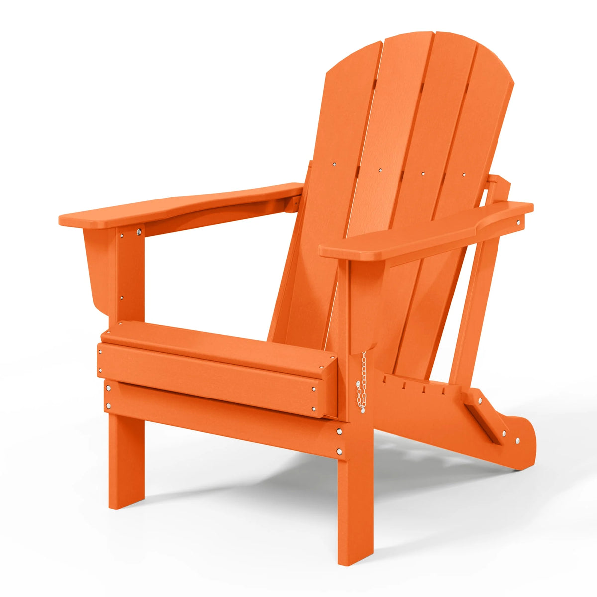 Westintrends Outdoor Folding HDPE Adirondack Chair, Patio Seat, Weather Resistant, Dark Brown