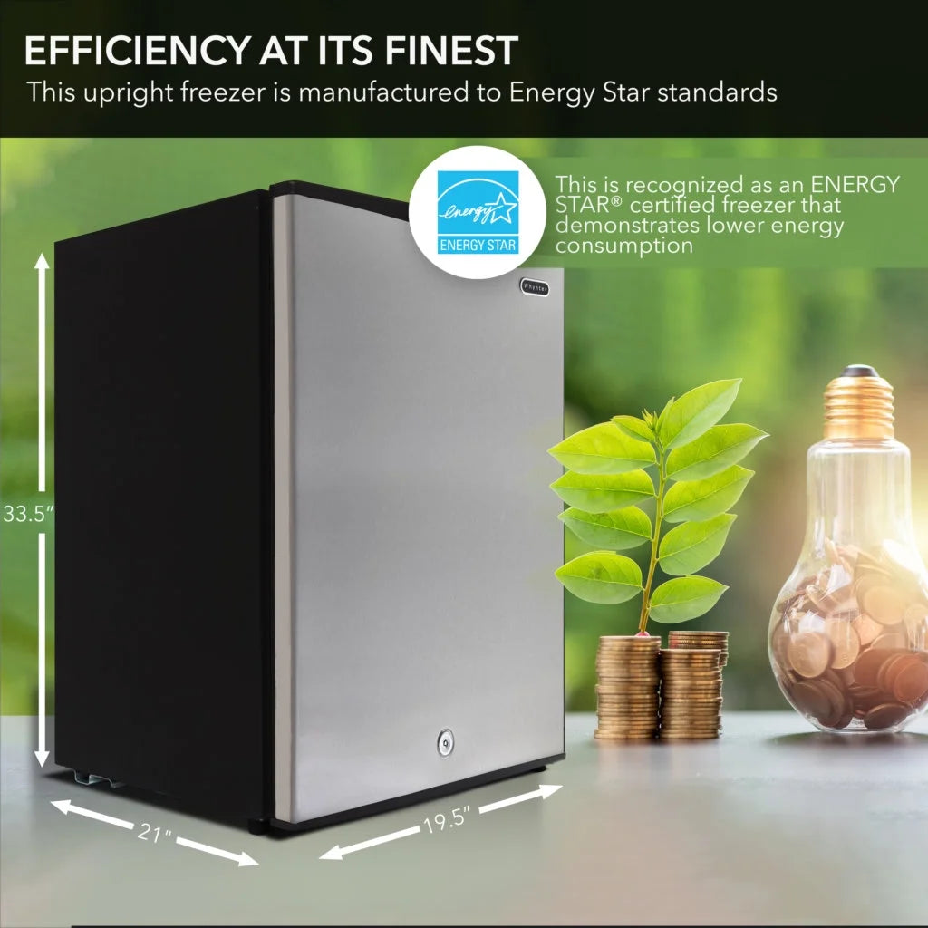 Whynter 3.0 cu. ft. Energy Star Upright Freezer with Lock Stainless Steel (Cuf-301SS)