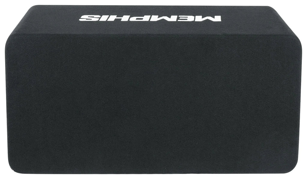Memphis Audio PRXE12D2 1200w Dual 12" Subwoofers+Enclosure Box+Amplifier+Amp Kit
