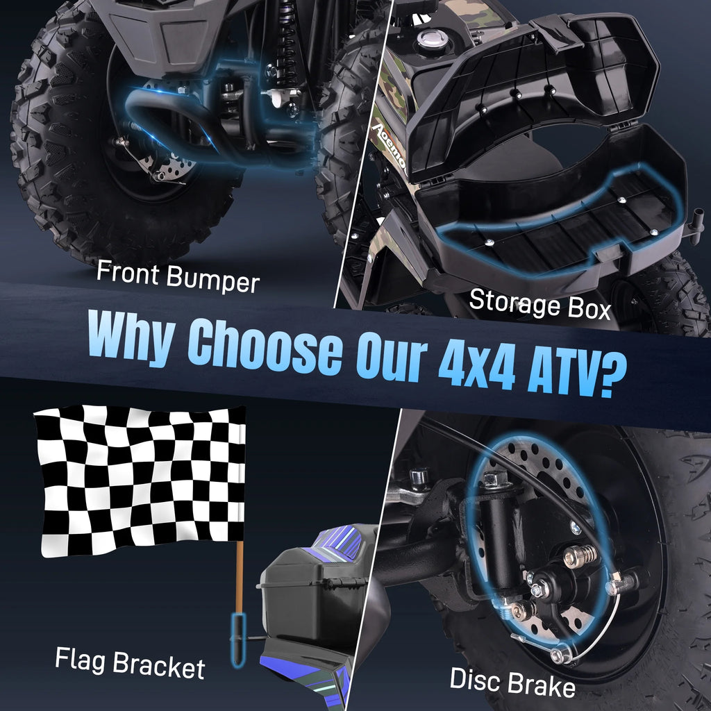 All-Terrain 25 Miles Ride on Toys,Arshin Powerful Kids Toy Vehicle,15.5 mph Variable Speeds,Parent Control,Suspension,Disc Brake,Suspension,Perfect Gift(Blue)