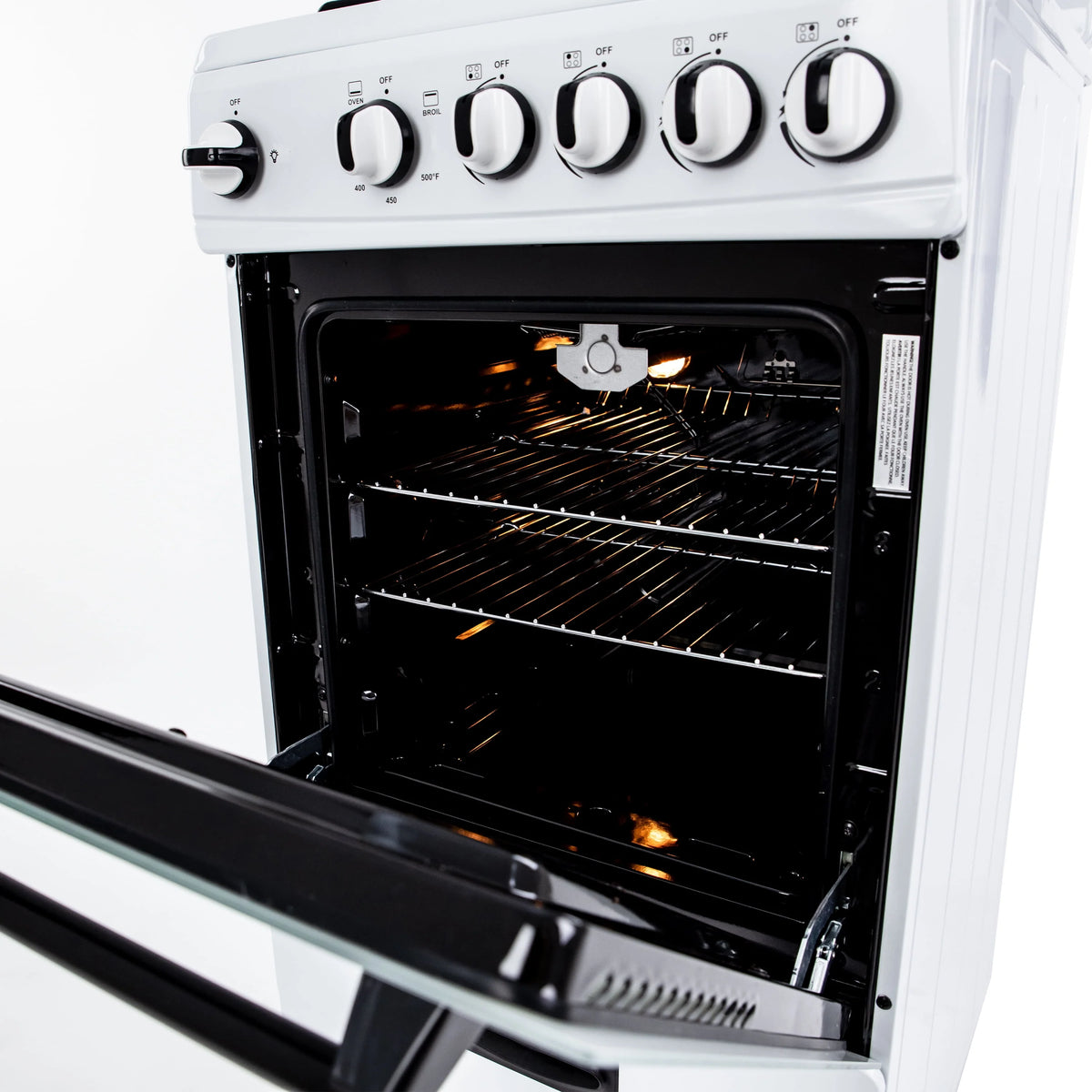 Avanti 20" Compact Gas Range Oven, in White (GR2011CW)