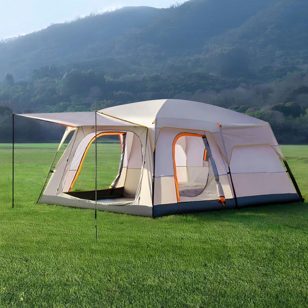 Senmeo 4-6 Person Camping Tent, Waterproof Easy Setup Tents For Camping With Sun Protection & Mosquito Net, Tent Lightweight And Spacious For Outdoor Camping, Hiking & Beach Trips