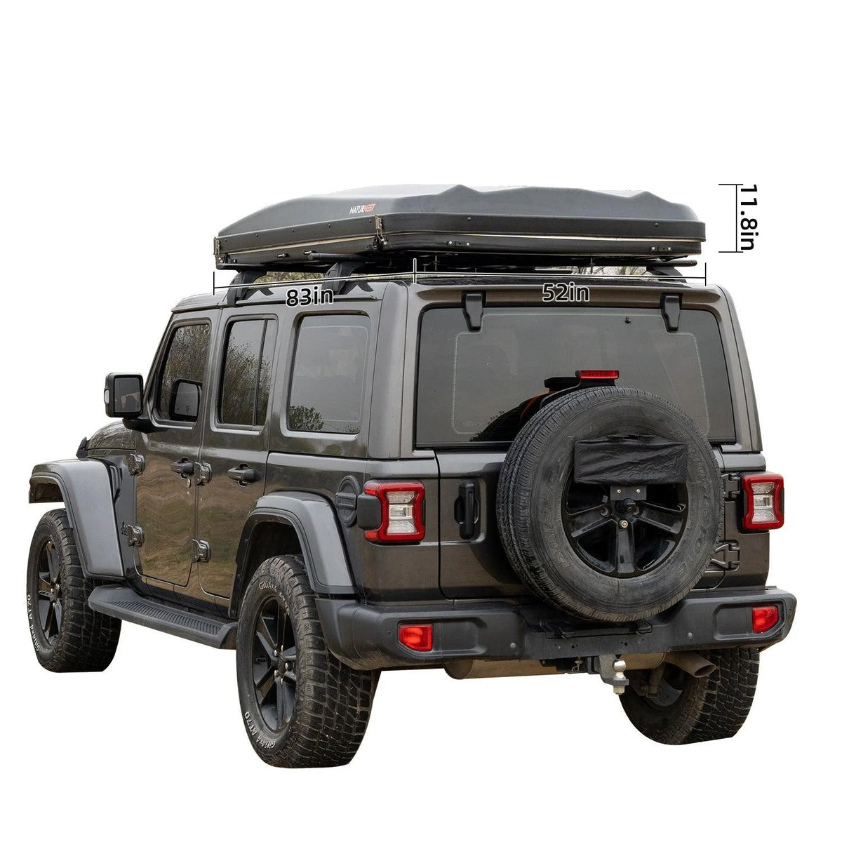 Naturnest Rooftop Tent Hard Shell,Roof Top Tent Hardshell Rooftop Tents for Van Jeep Suv Truck Car Tents for Camping Suv Tent for Car (Green)