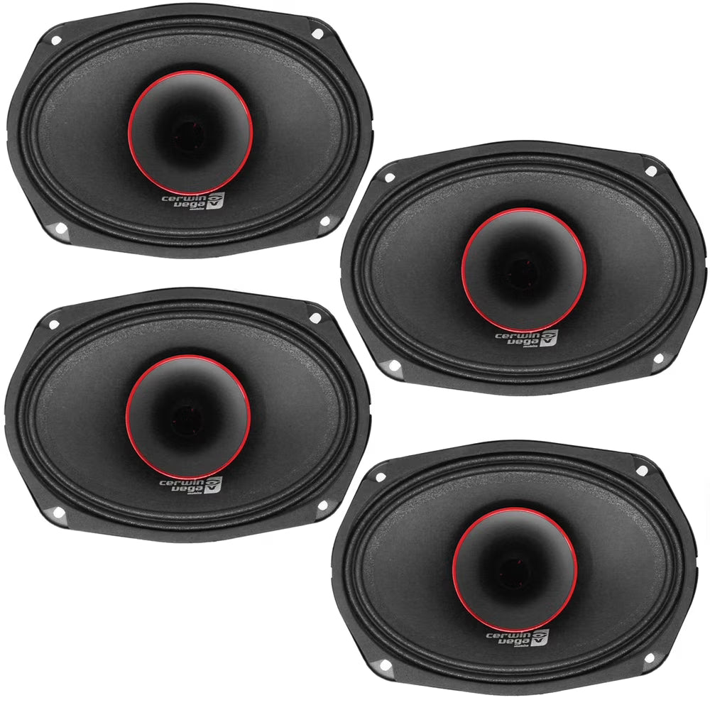 Cerwin-Vega PH694 6x9" PRO Series Full-Range Coaxial Car Speakers (2-Pairs, 4-Total) 1280W Peak