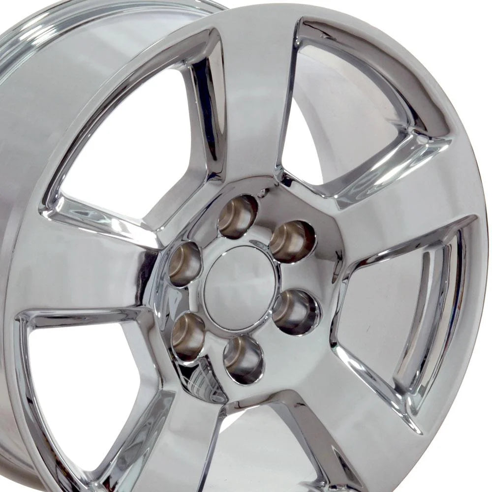 20 inch Rim fits Chevrolet Silverado 1500 1999-2022 Chrome Wheel Direct Fit