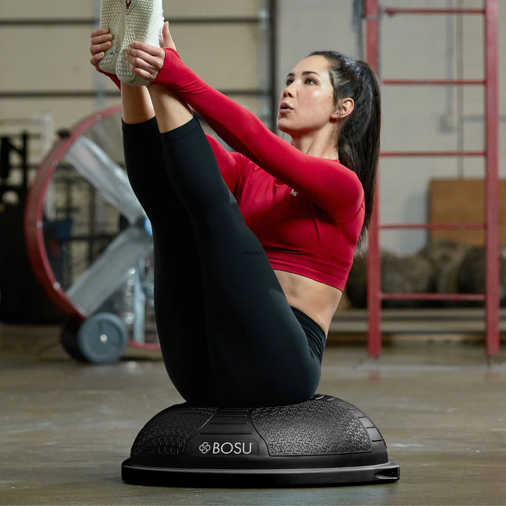 BOSU NexGen Home Fitness Exercise Gym Strength Balance Trainer, Black
