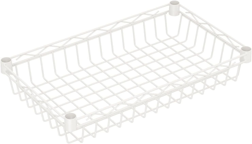 6 Tier Wire Shelving Unit with Wheels Baskets Storage Rack Corner Shelves Adjustable Shelf Closet Bathroom Organizers Metal Pantry Kitchen Garage Laundry Room 13.5" D x 13.5" W x 63" H Silver