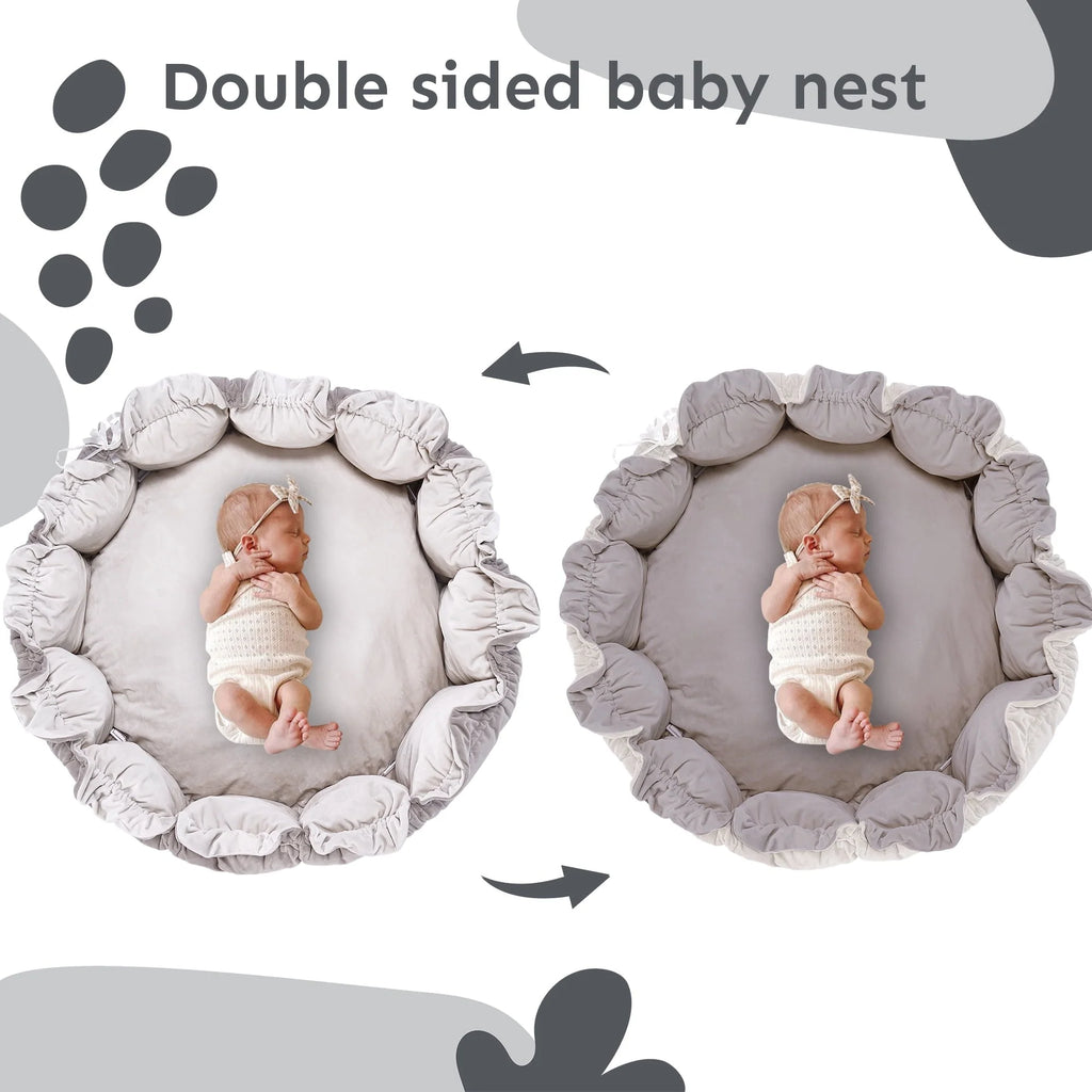 5-in-1 Thick & Plush Play Gym, Convertible Stage-Based Developmental Activity Gym & Play Mat from Baby to Toddler, Ball Pit, Pet Cushion, Balls are not Included