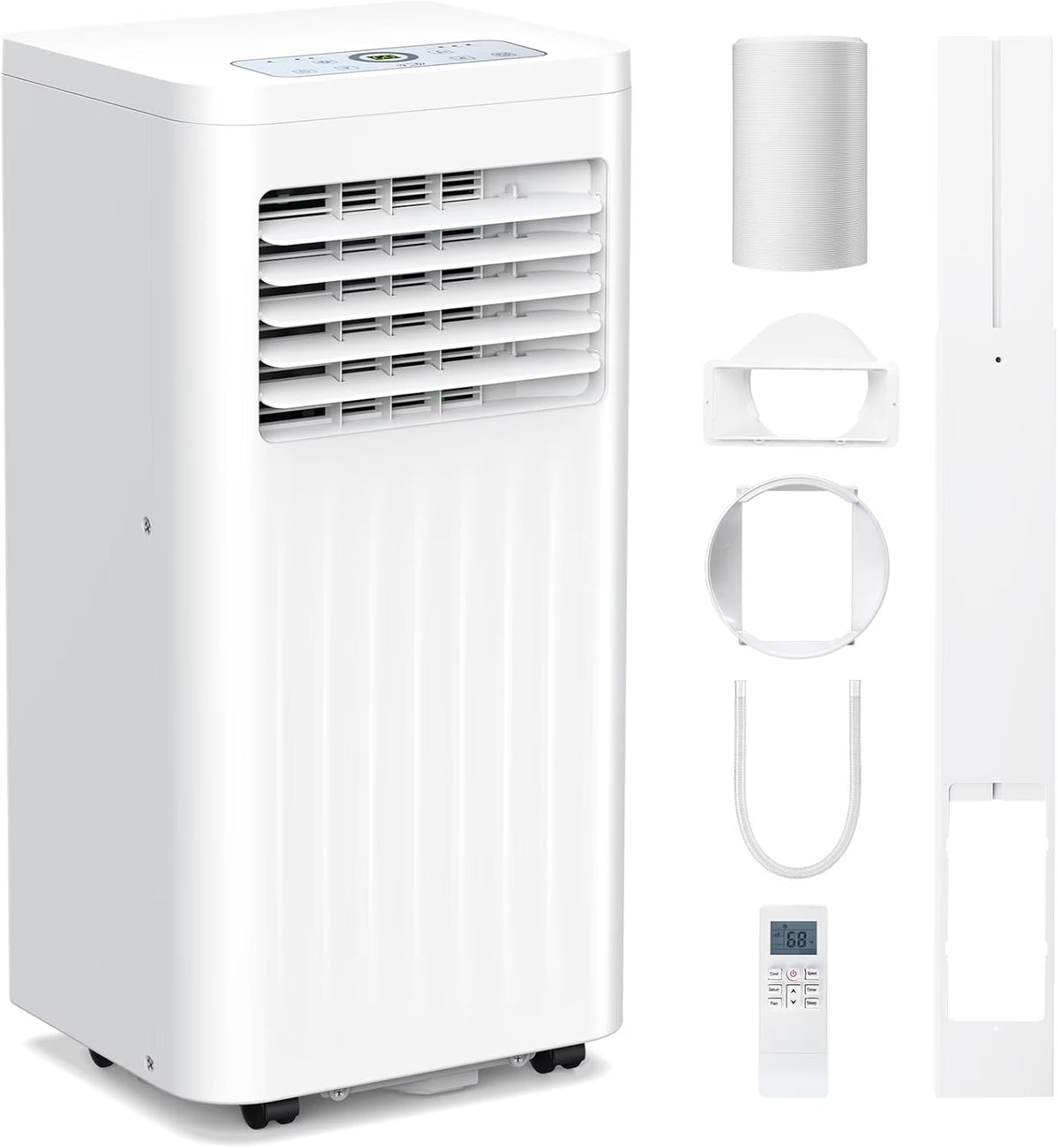 Portable Air Conditioners with cooling/dehumidification/fan/sleep mode,4-IN-1 Portable AC with 24H Timer & Remote Control & Window Kit,8000 BTU