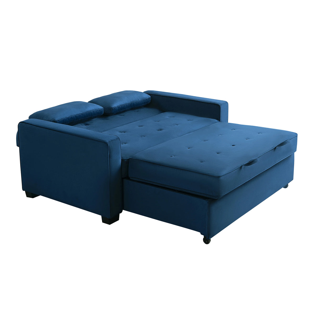 Serta Dream Convertibles Monroe Modern Polyester Convertible Queen Sofa Bed with Pillows Grey
