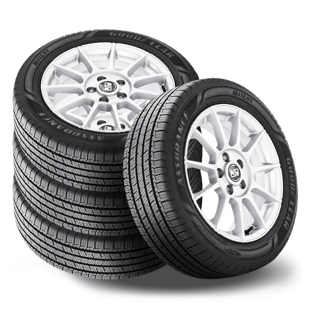 4 Goodyear Assurance Maxlife 225/55R17 97V Tires All Season 85K Mileage SET 110502545 / 225/55/17 / 2255517