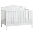 Oxford Baby North Bay 4-in-1 Convertible Crib, Snow White, GREENGUARD Gold Certified, Wooden Crib