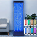 72'' Acrylic Bubble Fountain, Standing Bubble Panel, Color Lights/Remote Ctrl