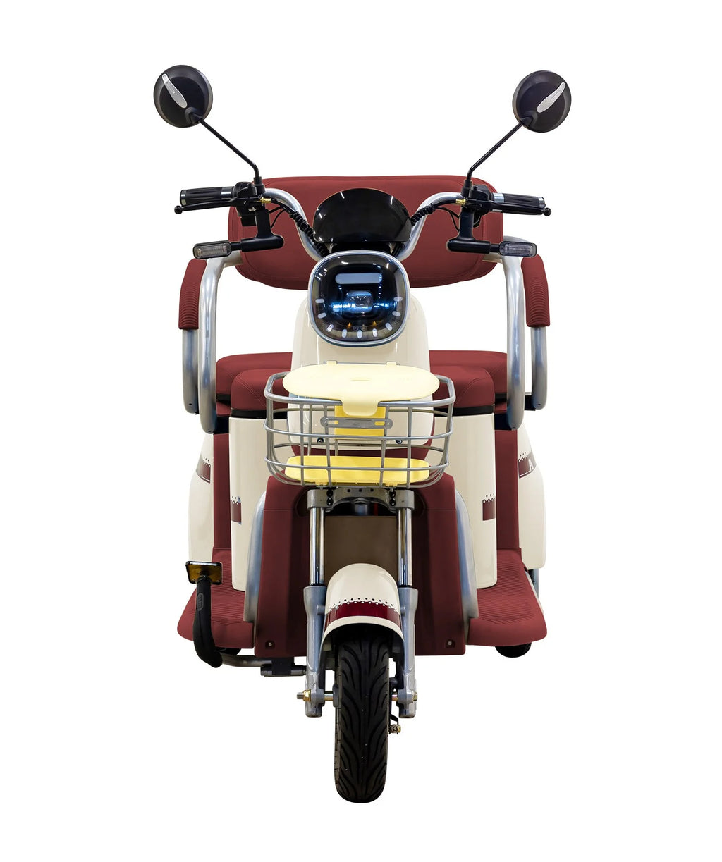 Massimo MGC E-Trike 3-Wheel Electric Cart 17 MPH, 2-Seater Adult Scooter Blue