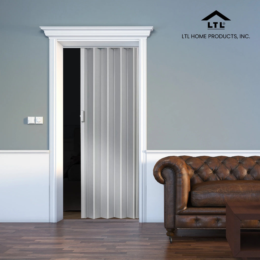 LTL Home Products EL4880S Spectrum Elite Vinyl Accordion Door, Elite Silver