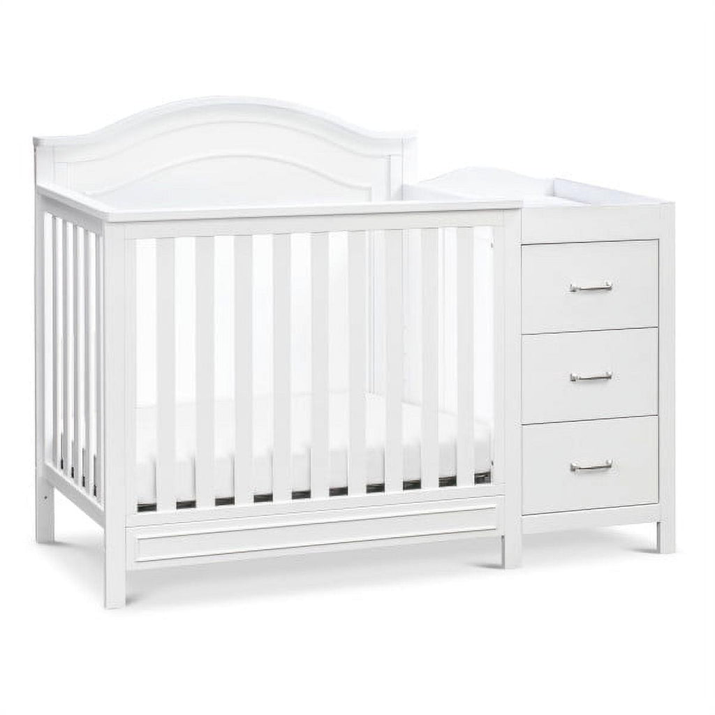 DaVinci Charlie 4-in-1 Convertible Mini Crib &amp; Changer in White