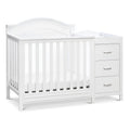 DaVinci Charlie 4-in-1 Convertible Mini Crib &amp; Changer in White