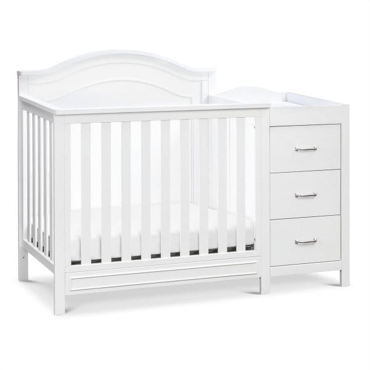 DaVinci Charlie 4-in-1 Convertible Mini Crib &amp; Changer in White