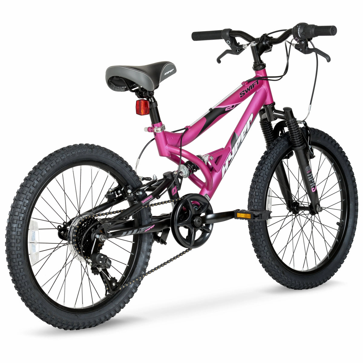 Hyper Bicycles 20" Girl's Swift Mountain Bike for Kids, Magenta