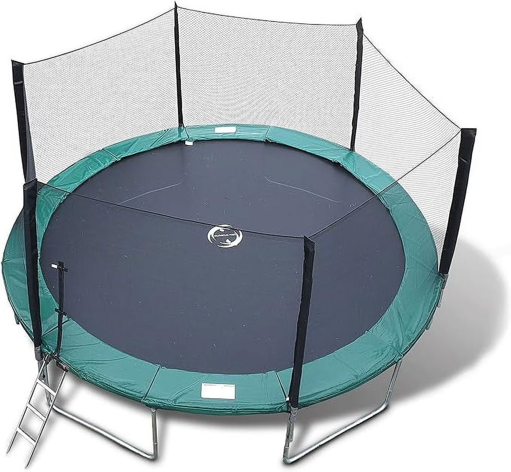 Galactic Xtreme 10x17 FT Outdoor Rectangle Trampoline with Net Enclosure 750Lbs Heavy Weight Jumping Capacity - Outdoor Gymnastics Trampolines for Adults and Kids