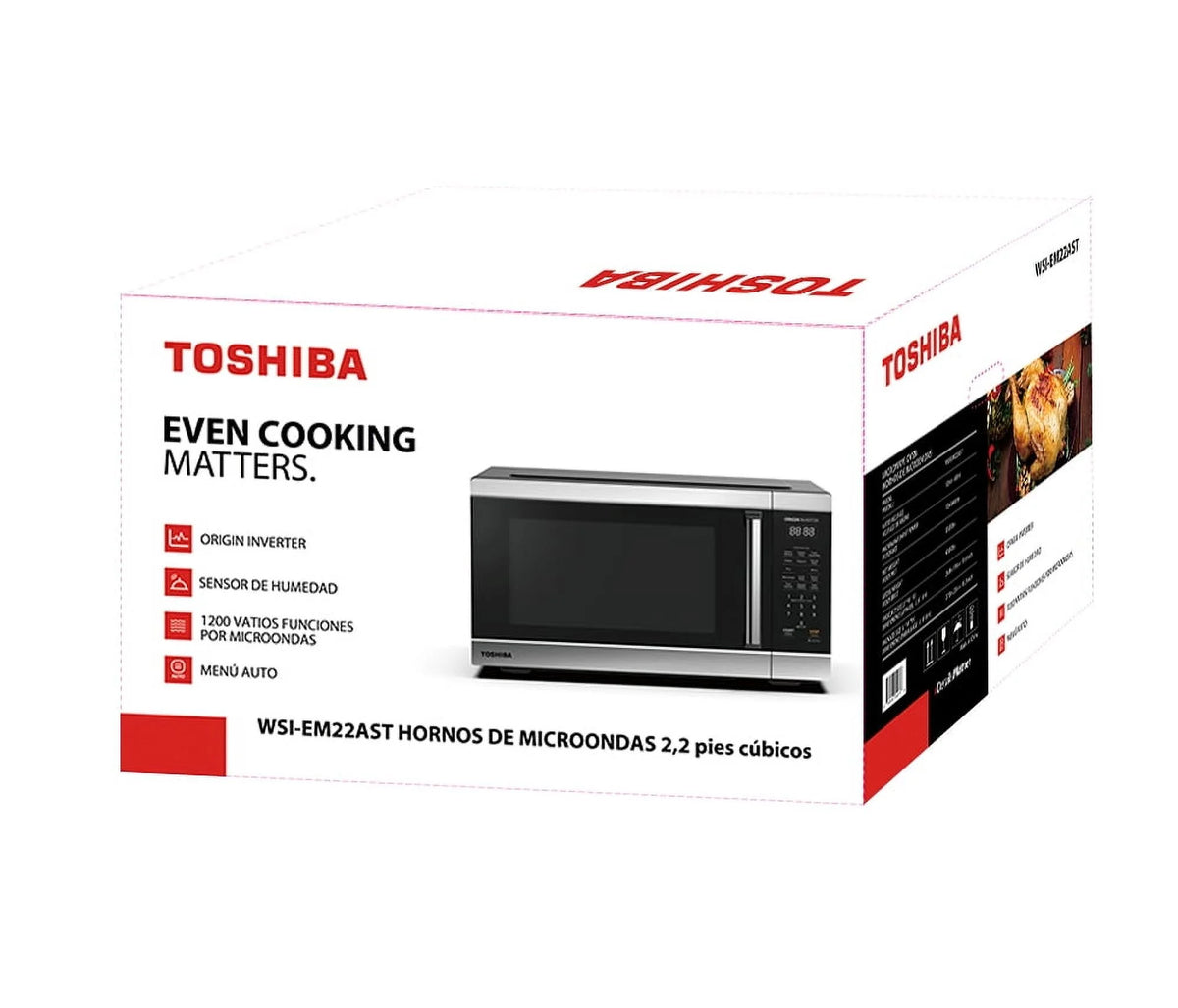 Toshiba 2.2 cu. ft. 24.4'' Microwave Oven in Stainless Steel