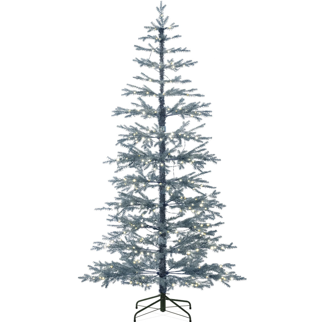 Best Choice Products 4.5ft Pre-Lit Sparse Christmas Tree w/ 100 2-in-1 LED Lights, Cordless Connection, Metal Stand