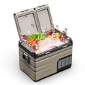 Alpicool TA35 Portable Refrigerator 37 Quart(35 Liter) Dual Temperature Control Fridge Mini Freezer for Travel,Camping,Fishing, Outdoor -12/24V DC