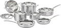 Cuisinart MultiClad Pro 13-Piece Stainless Steel Cookware Set, Silver