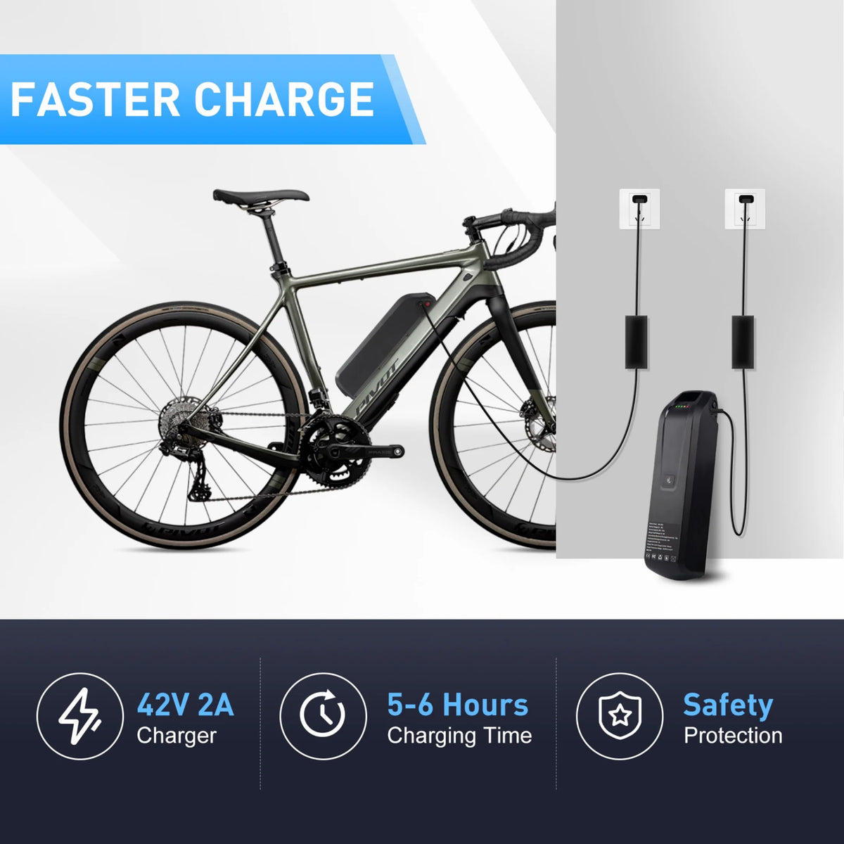 4Pin 36V 20AH Battery Electric Scooter Battery 750W 36V Ebike Battery for Adult Electric Bike Motor