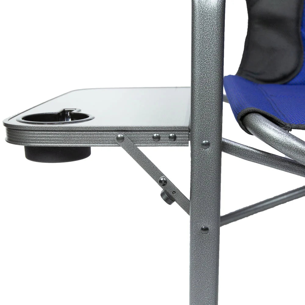 Ozark Trail Camping Director Chair XXL, Blue, Adult, 10lbs