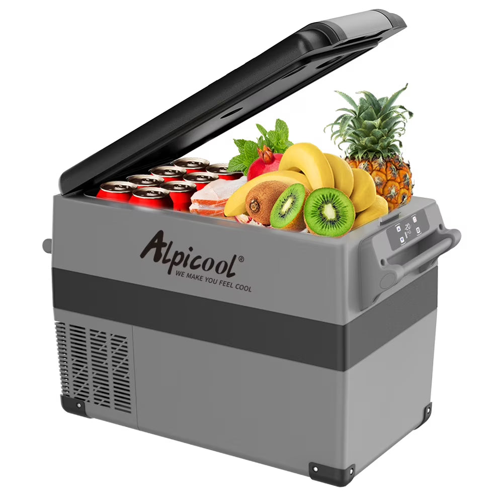 Alpicool CF55 Portable Refrigerator 12 Volt Car Freezer 58 Quart(55 Liter) Vehicle, Car, Truck, RV, Boat, Mini fridge freezer for Driving, Travel, Fishing, Outdoor -4F to 68F
