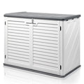 EasingRoom 260 Gallon Storage Deck Box Courtyard White