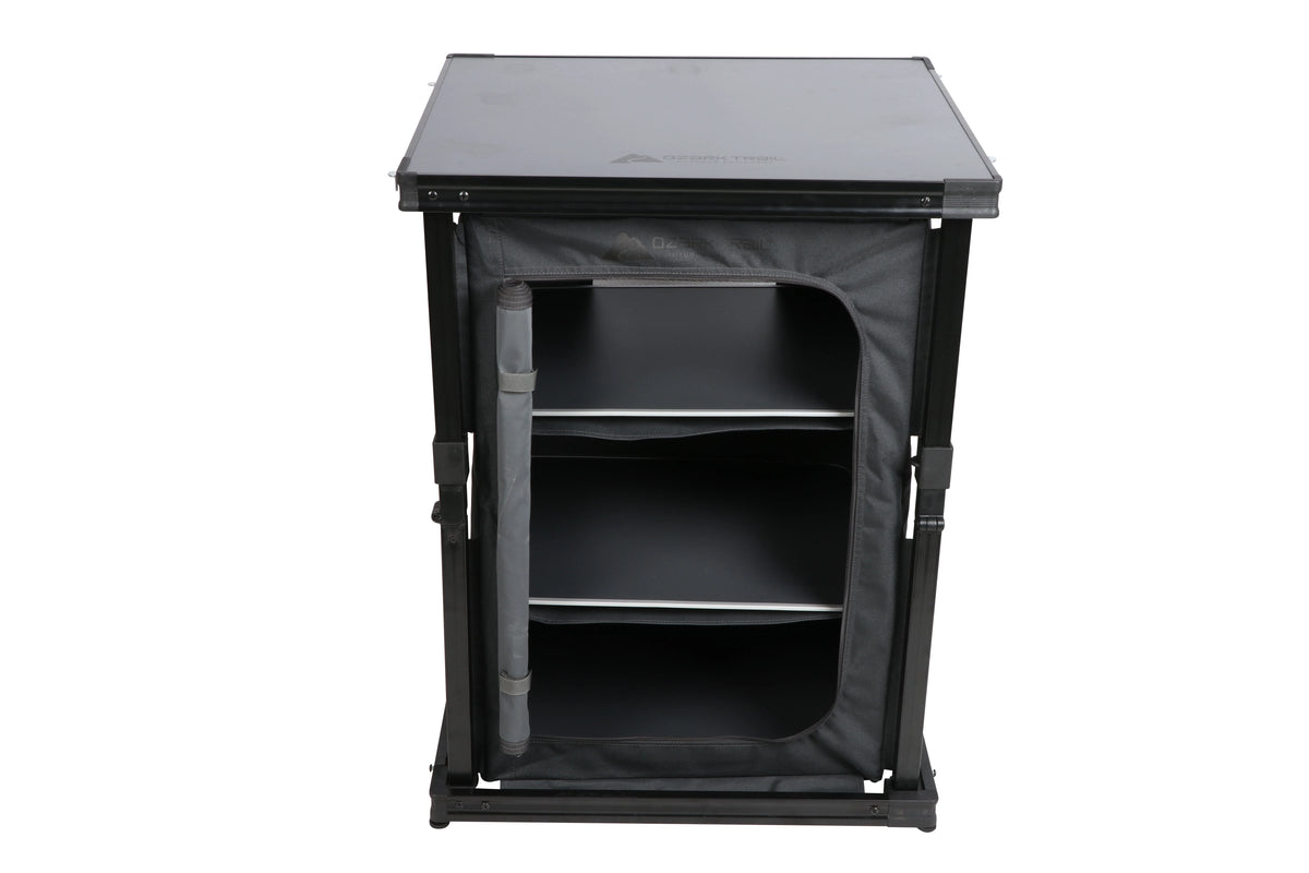 Ozark Trail Kitchen Organizer Hardtop Table, Gray, 23 x 20 x 31