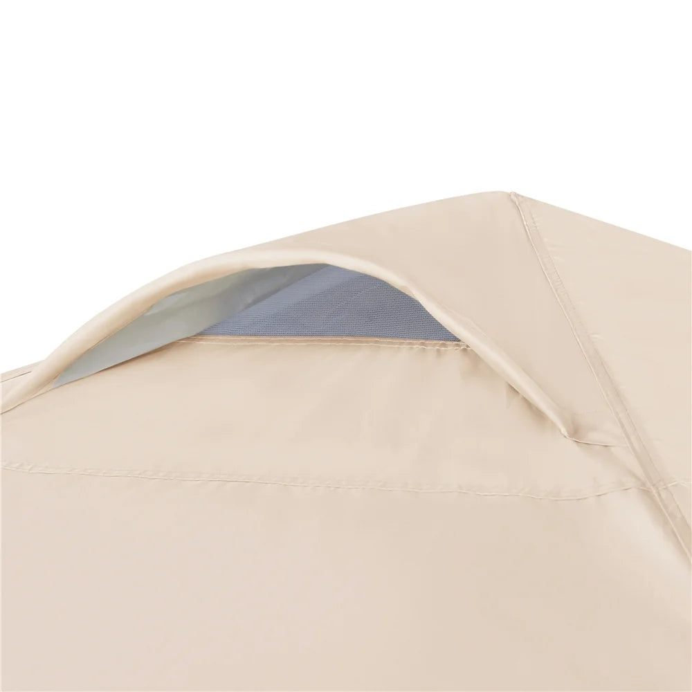 Topeakmart 8x8ft Pop Up Canopy Tent with Adjustable Height and Roller Bag, White