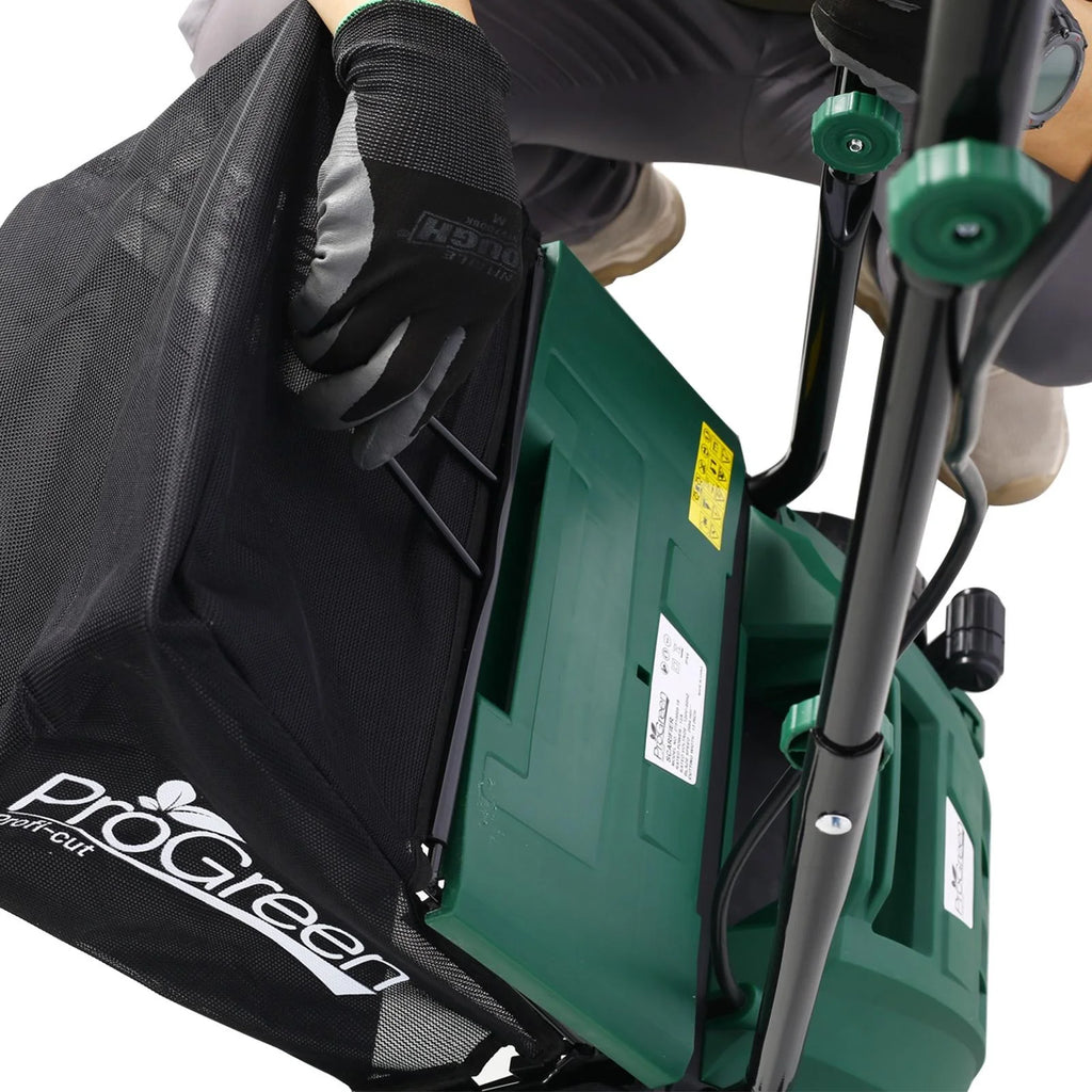 Dethatcher and Scarifier, Seizeen 16-Inch Lawn Dethatcher Scarifier 2-IN-1 Gardening Equipment, Powerful 15 Amp Electric Dethatcher & Scarifier, Height Adjustable, 58QT Removable Thatch Bag