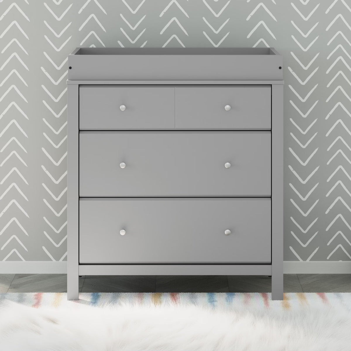 Storkcraft Horizon 3 Drawer Infant Changing Table Dresser, White