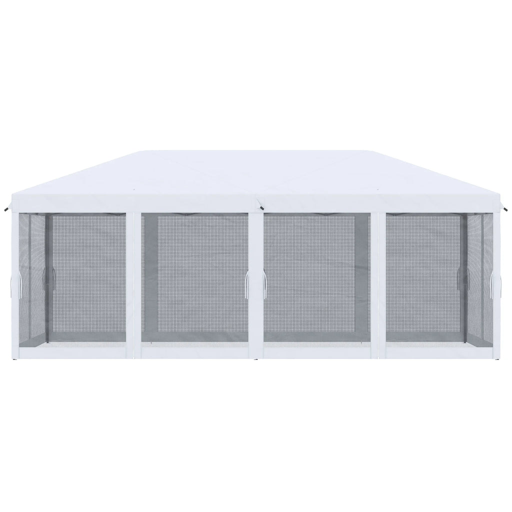 10' x 20' Pop Up Canopy Tent with Netting Heavy Duty Instant Sun Shelter Large Tents for Parties with Carry Bag for Outdoor Garden Patio
