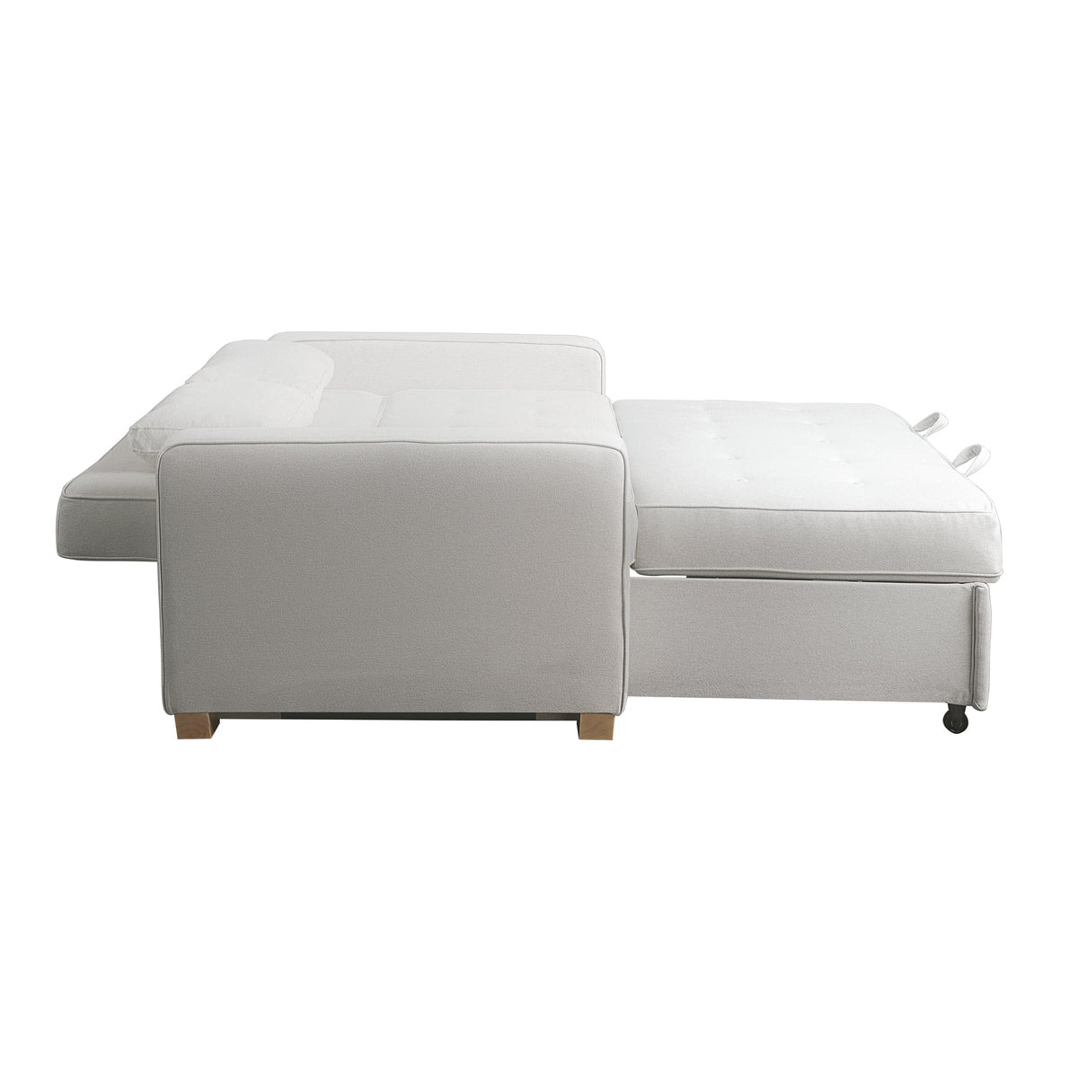 Serta Dream Convertibles Monroe Modern Polyester Convertible Queen Sofa Bed with Pillows Grey