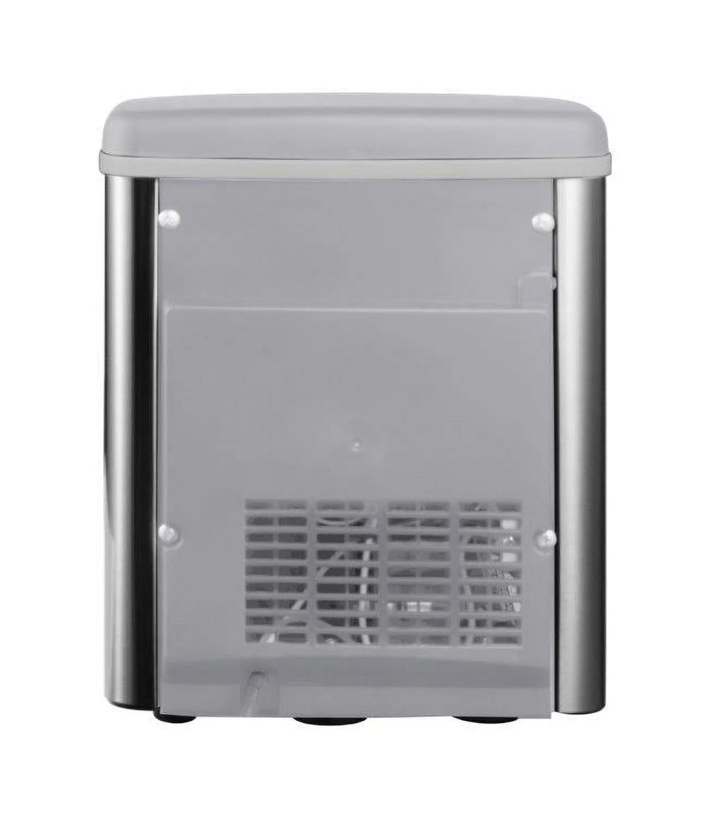 Frigidaire, 26 lbs. Ice Maker, Bullet-Shaped Ice, Stainless Steel, EFIC130