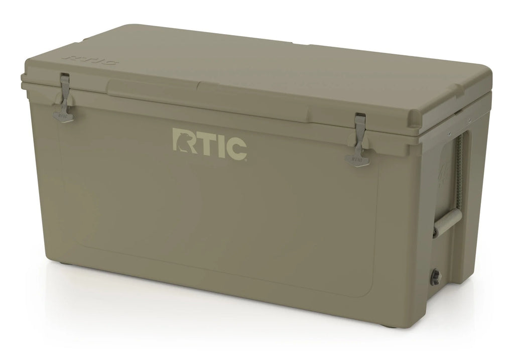 RTIC 145 QT Ultra-Tough Rotomolded Hard-Sided Ice Chest Cooler, White, Fits 195 Cans